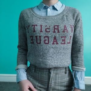 H&M LOGG Varsity League Heather Grey Sweatshirt